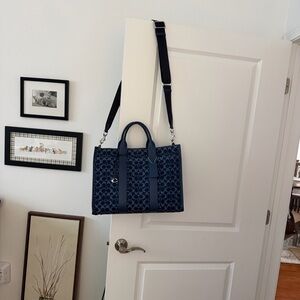 Coach Blue Laptop Bag